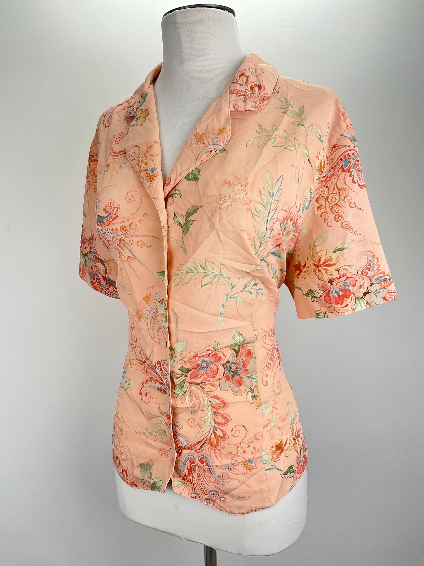 Camisa Naranja Floral Alfredo Dunner