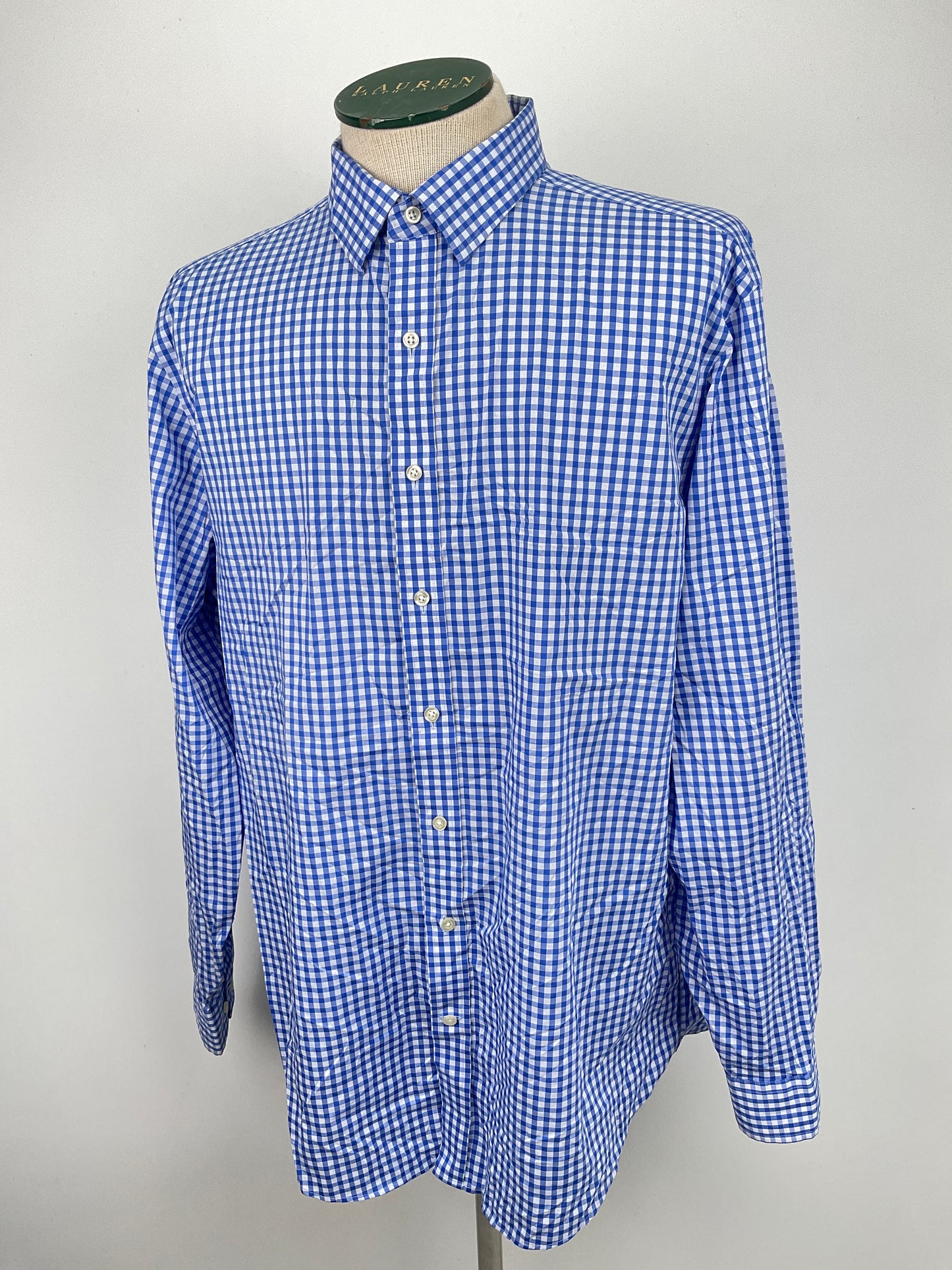 Camisa Azul de Cuadro Kirkland