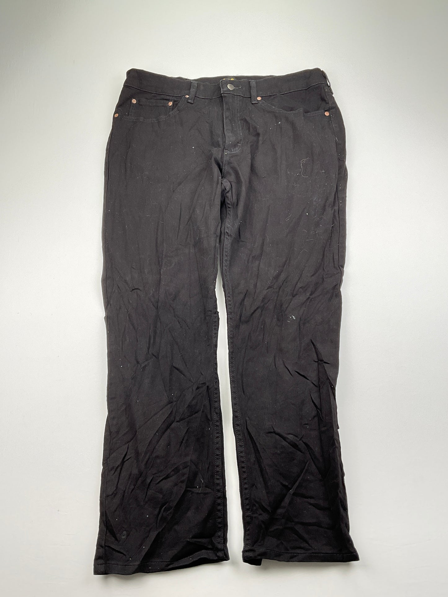 Pantalon Negro Negro Lee