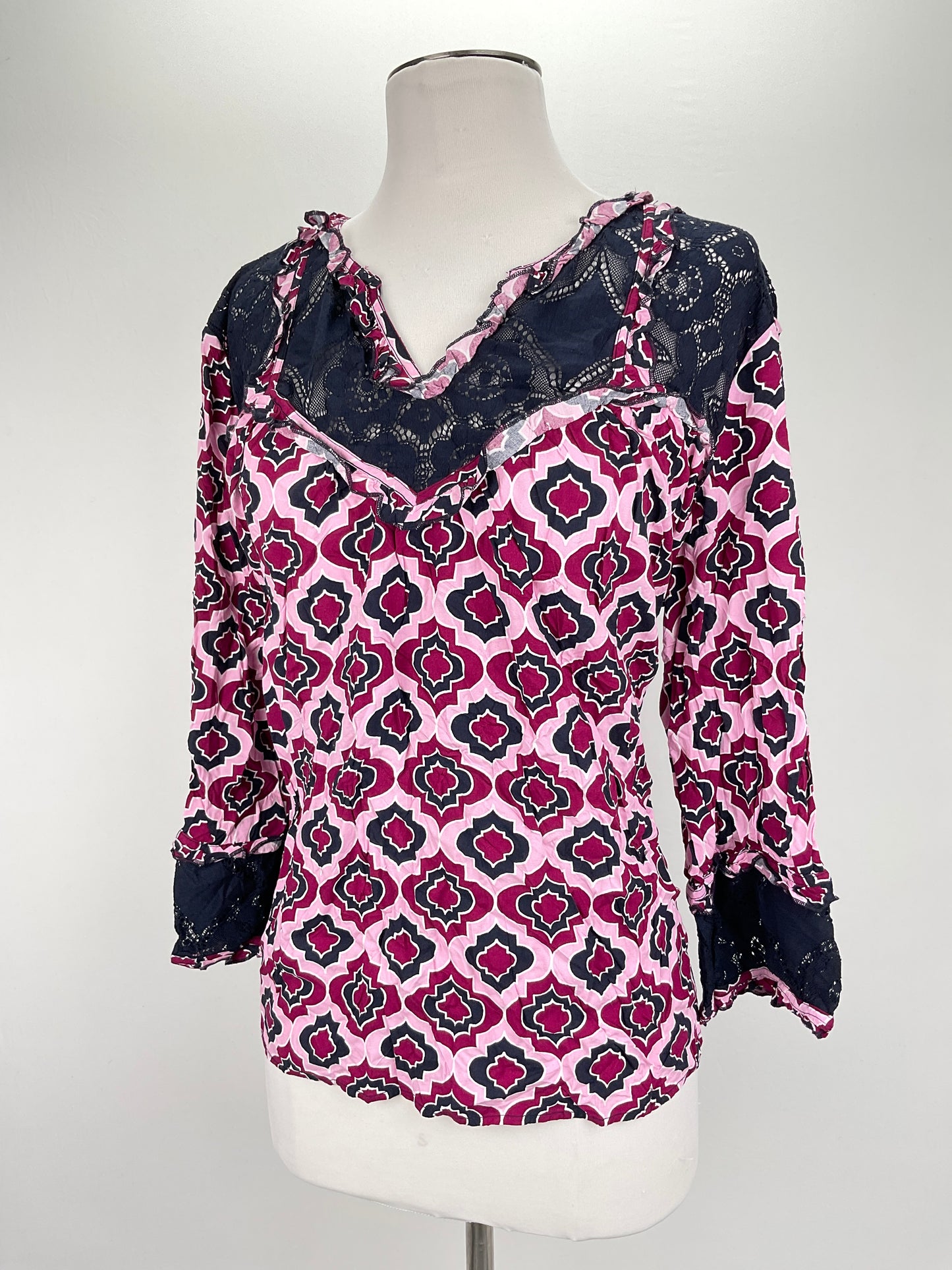 Blusa Morado Floral Crown ivy