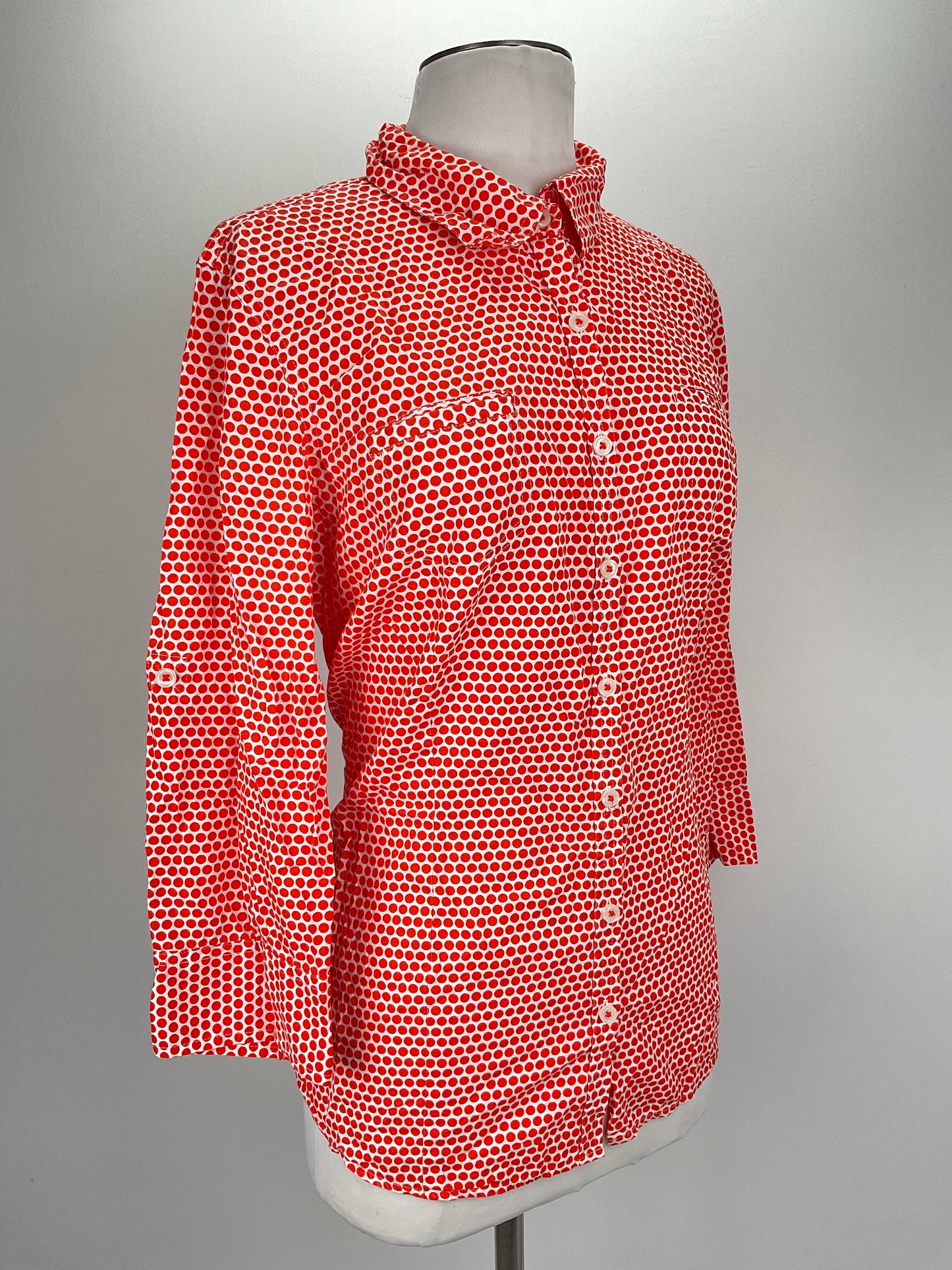 Camisa Naranja de Lunares Van Heusen