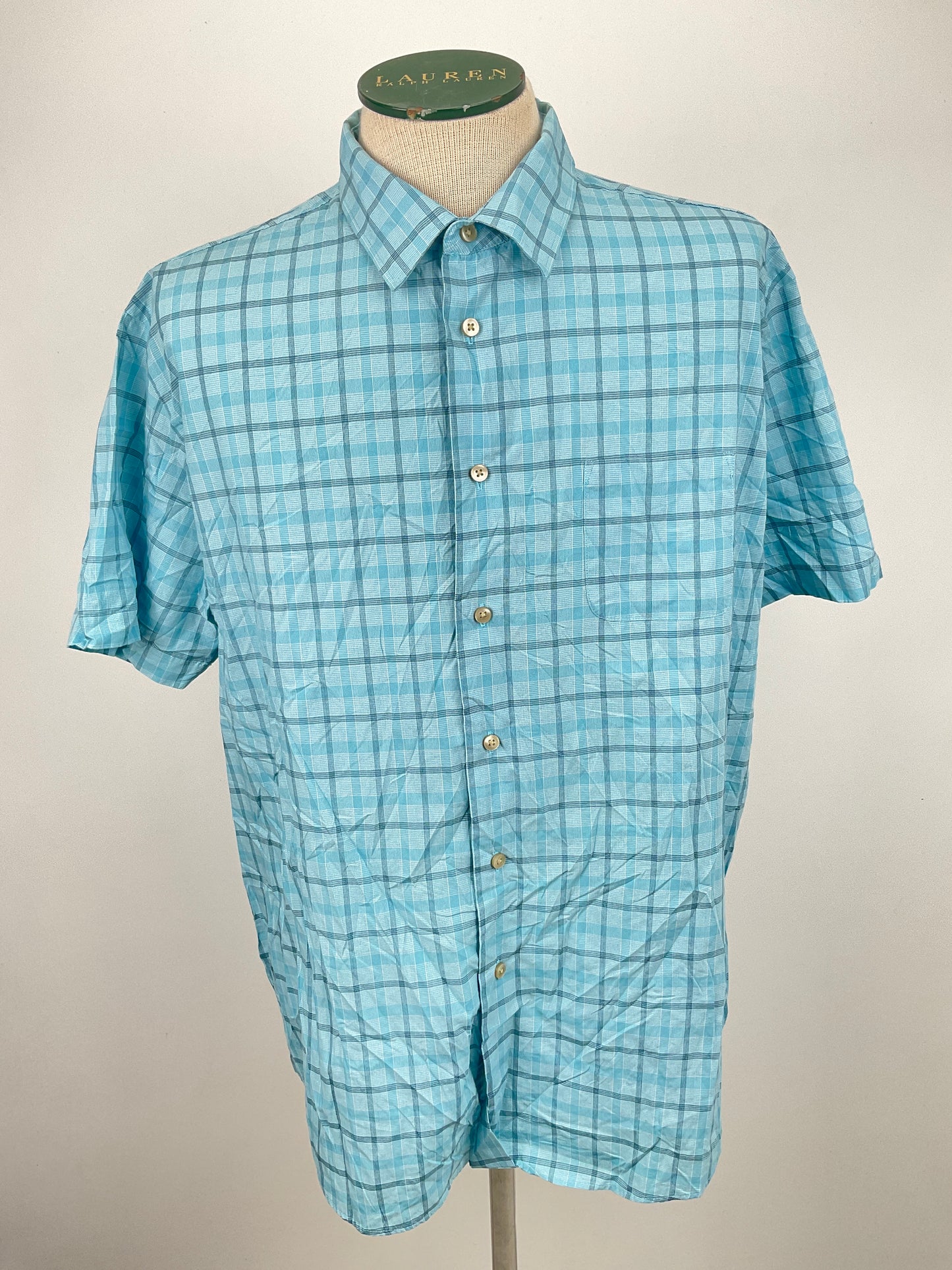 Camisa Azul claro de Cuadro Van Heusen