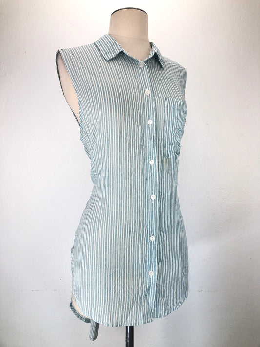 Camisa Azul Claro De Rayas Vernet Heart