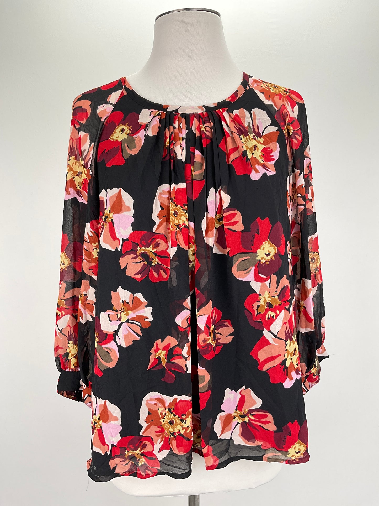 Blusa Negro Floral Madewell