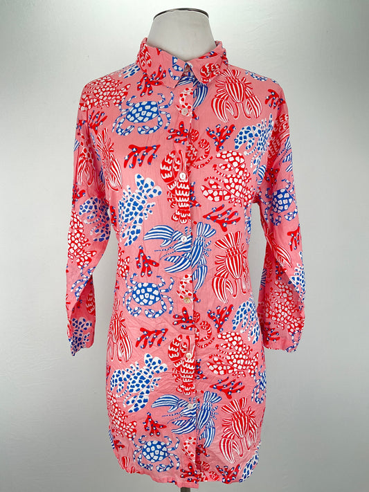 Camisa Rosado Floral Tex