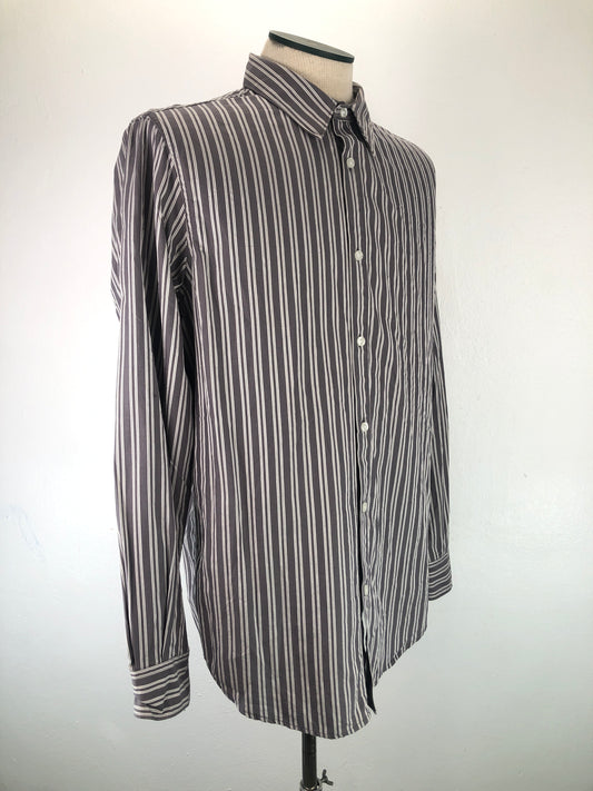 Camisa Gris de Rayas Structure