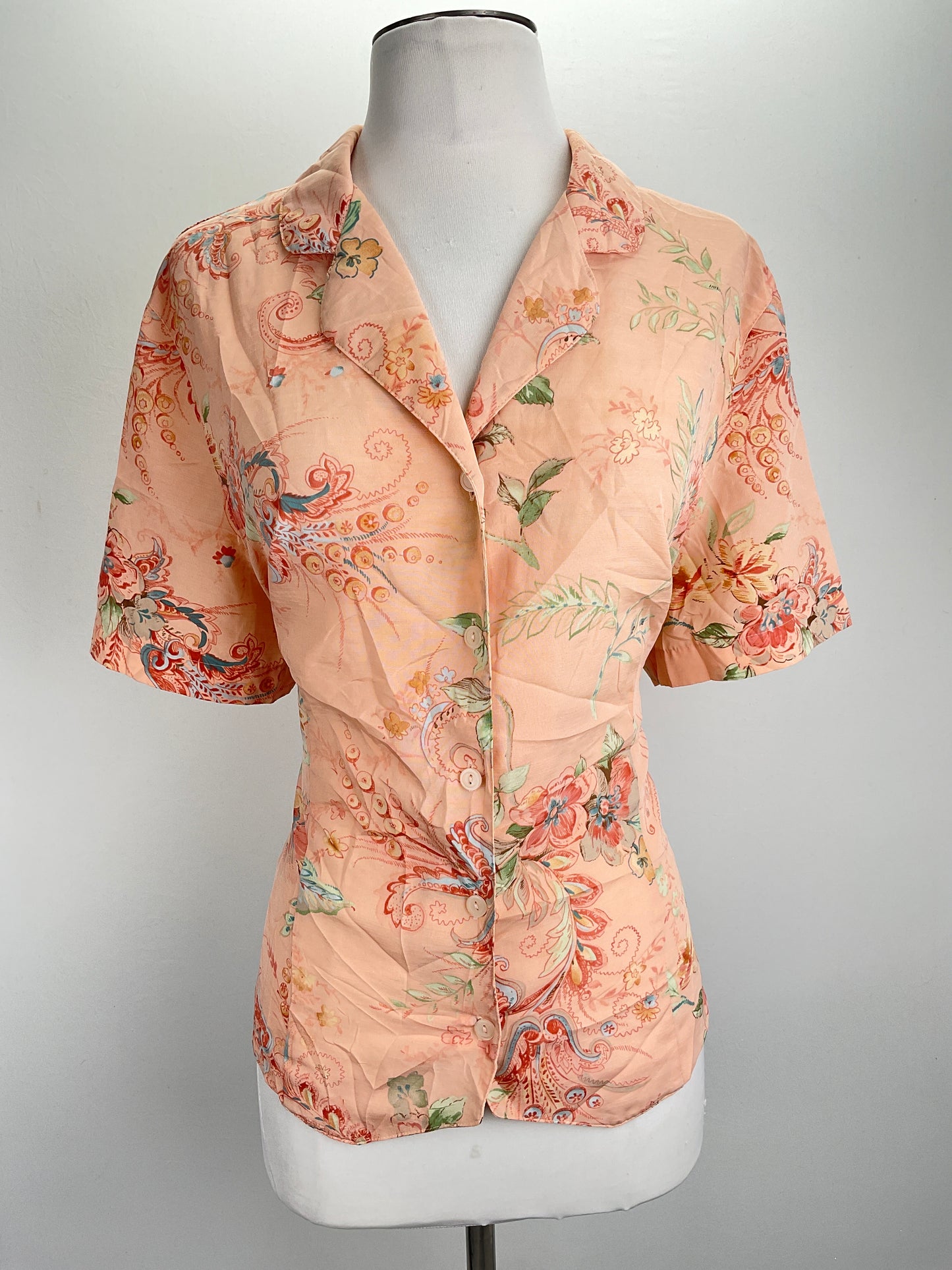 Camisa Naranja Floral Alfredo Dunner