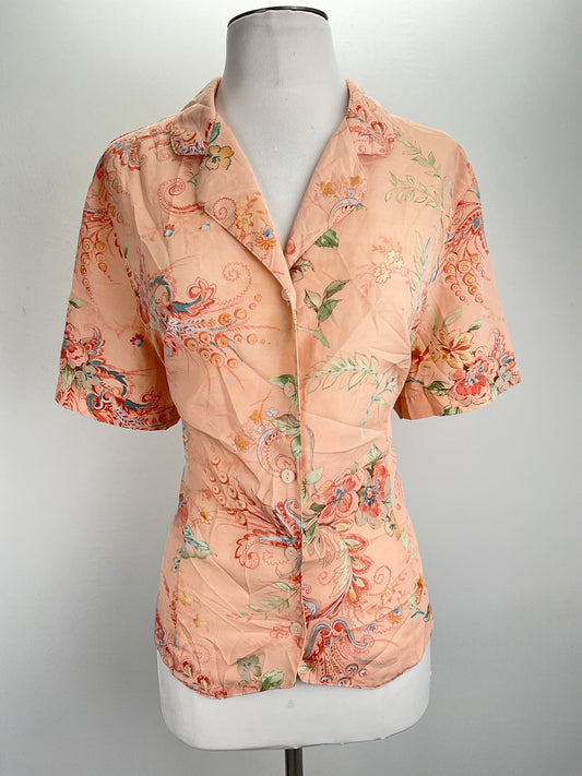 Camisa Naranja Floral Alfredo Dunner