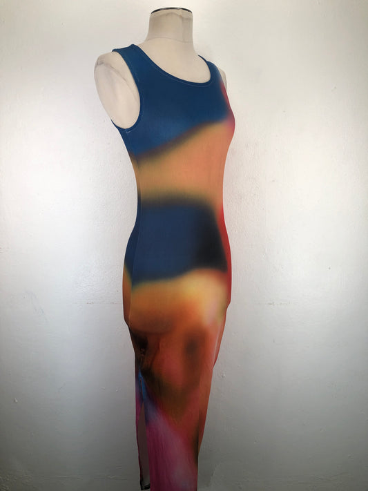 Vestido Multicolor Micas