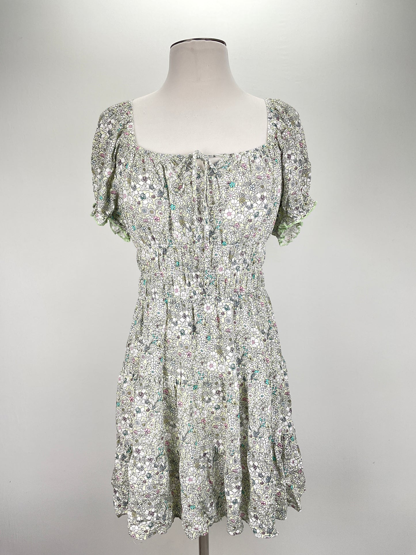 Vestido Verde Floral Nevena Rae