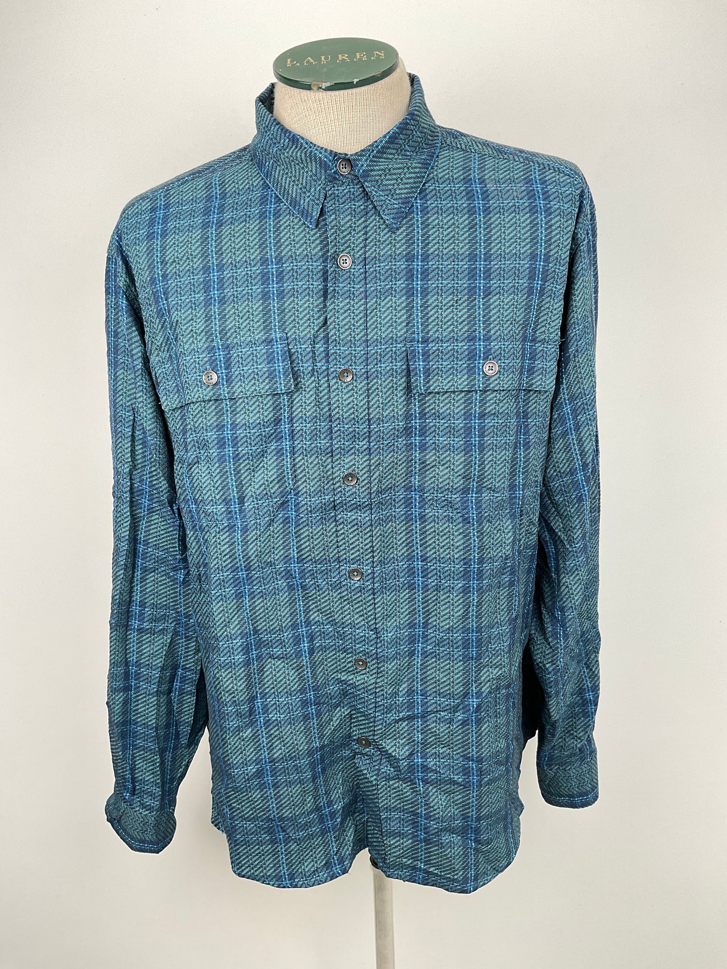 Camisa Azul de Cuadro Royal Robbins
