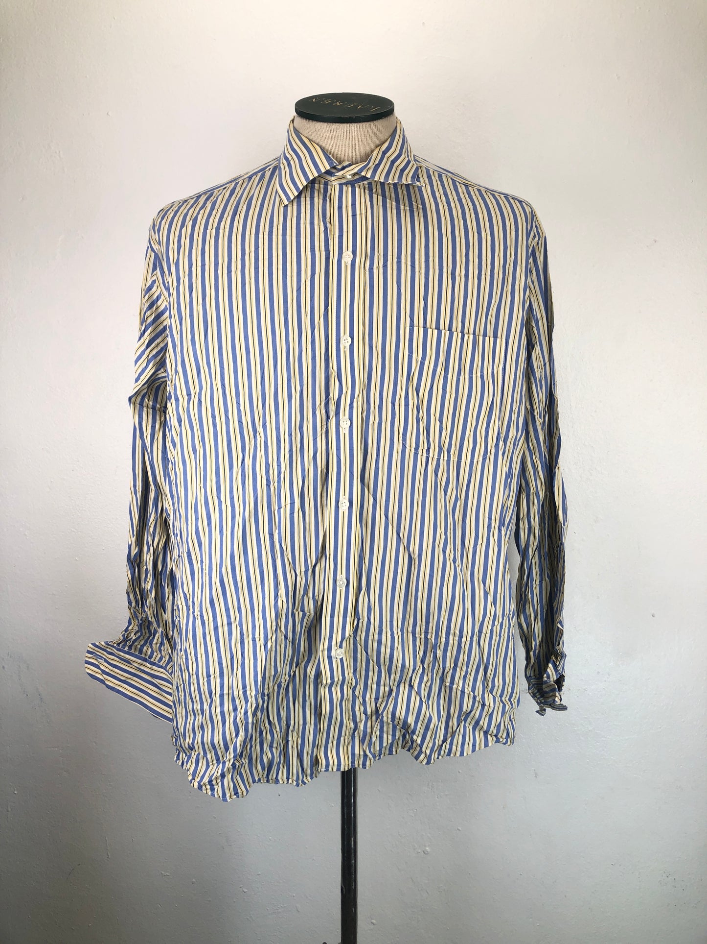 Camisa Crema De Rayas Club Room
