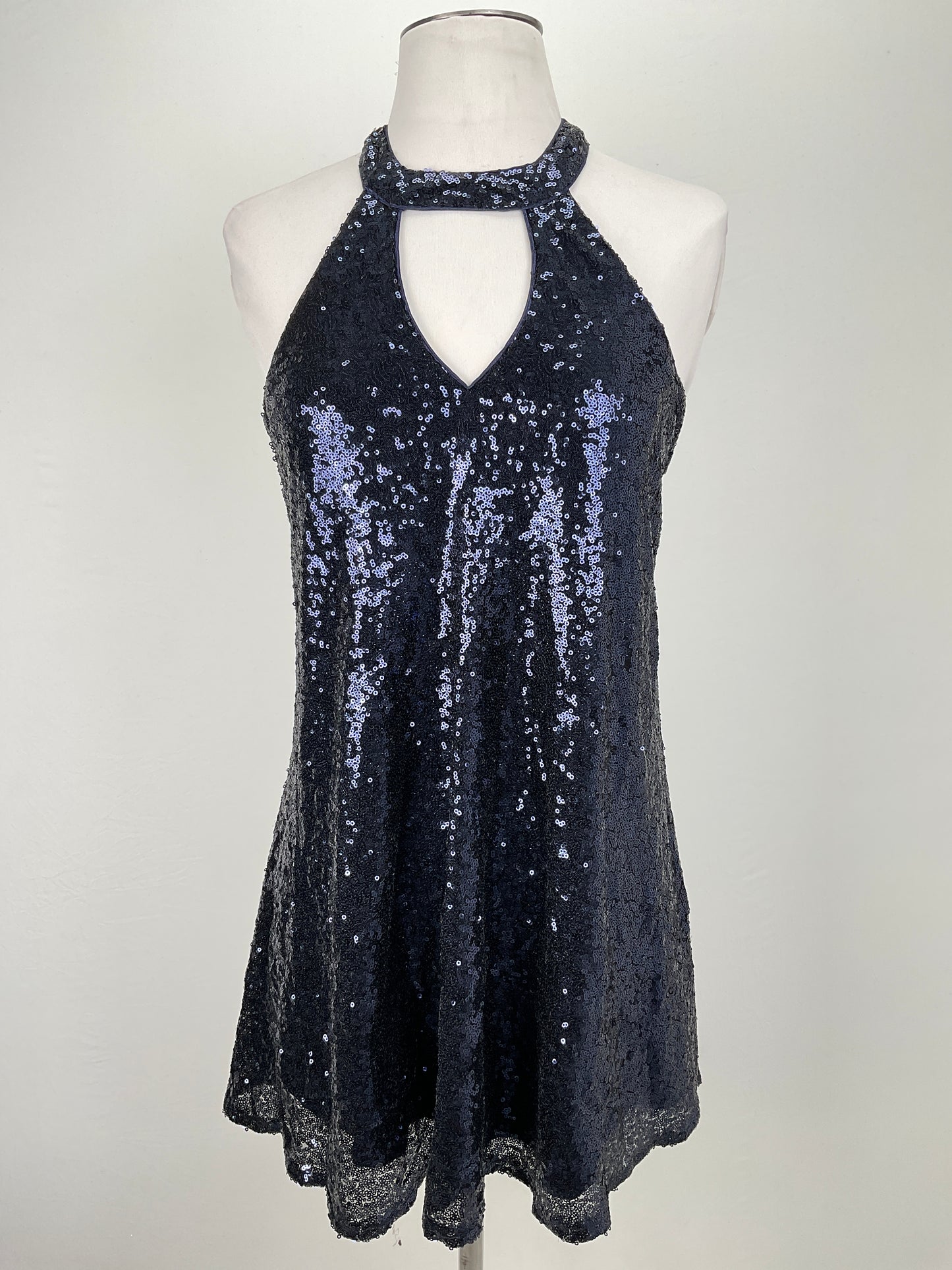 Vestido Azul marino de Brillo Lulus