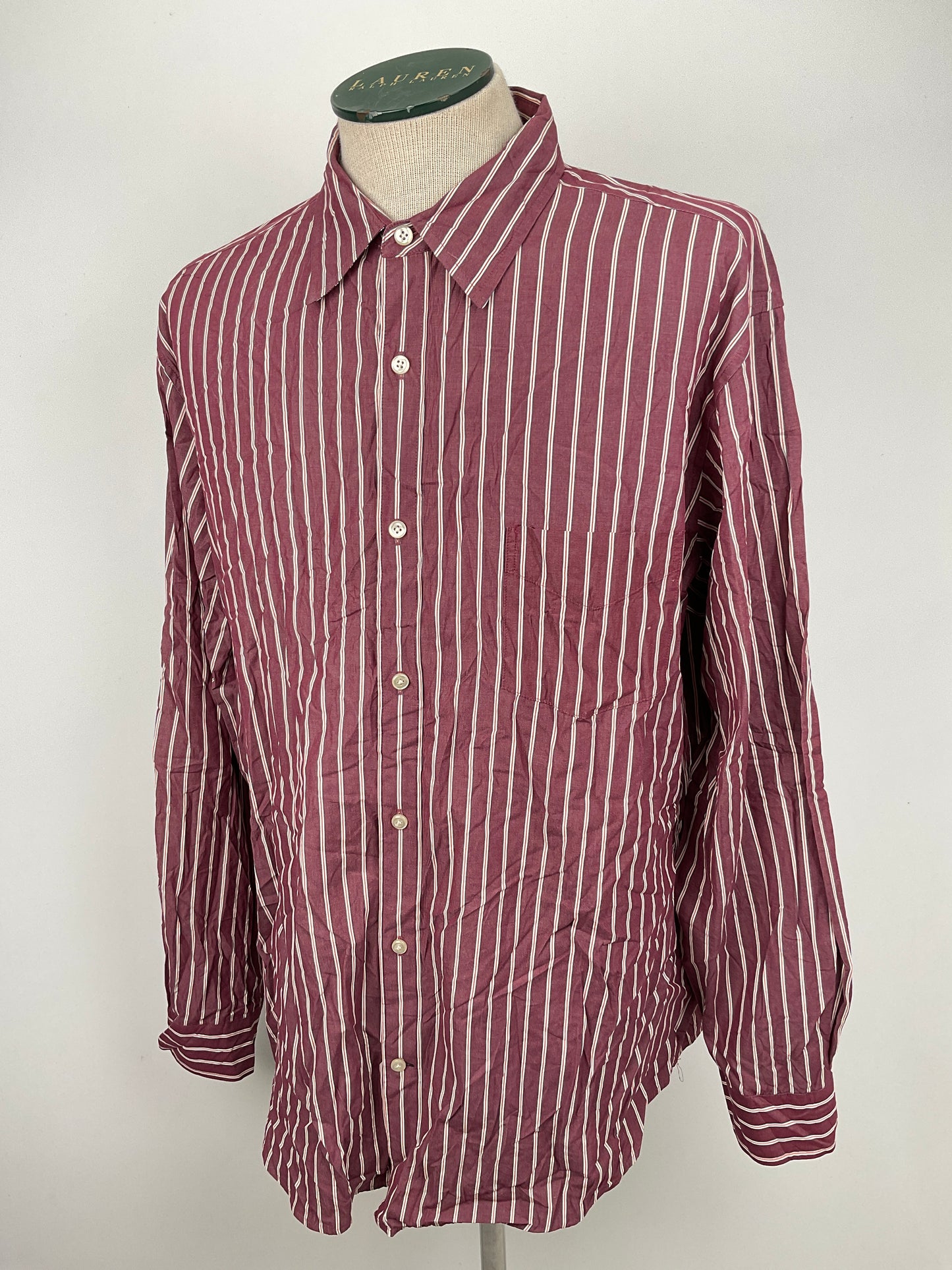 Camisa Rojo vino de Rayas St. John’s Bay