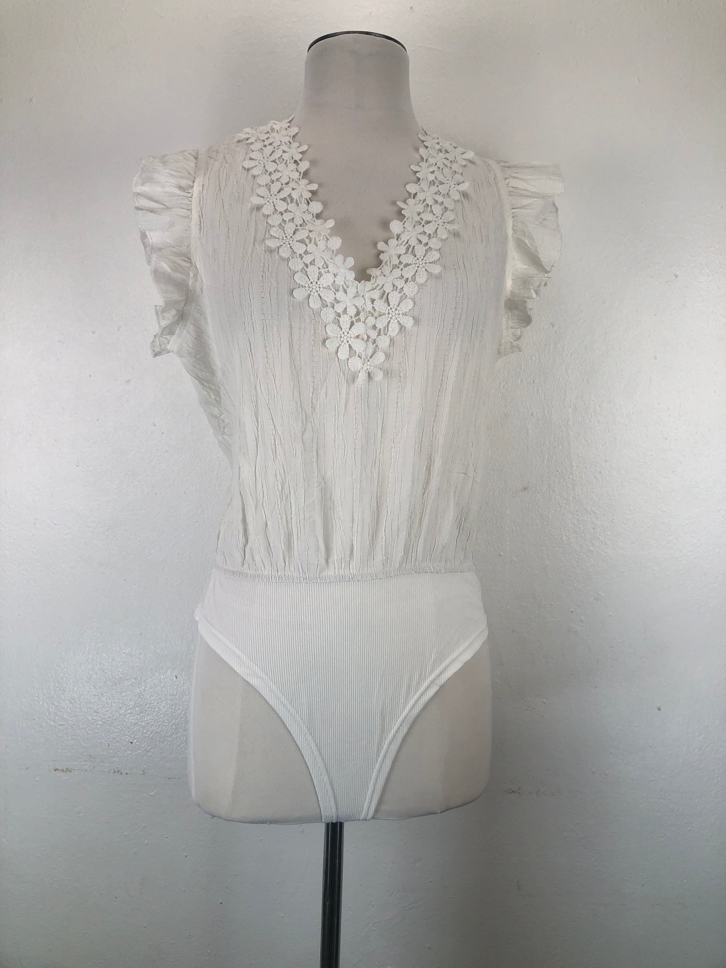 Body Blanco Floral  Shein