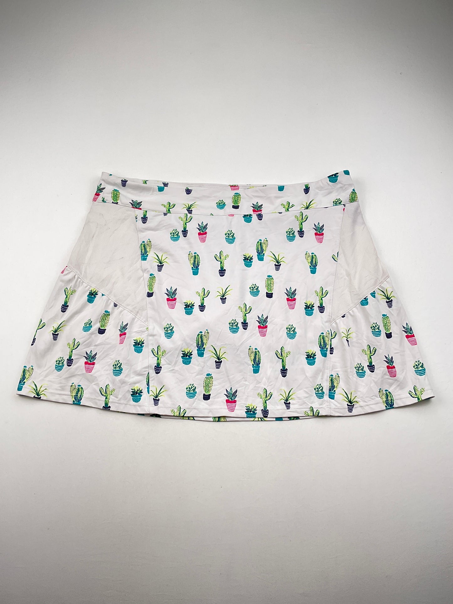 Falda Blanco Floral Deportivo Lillie Green