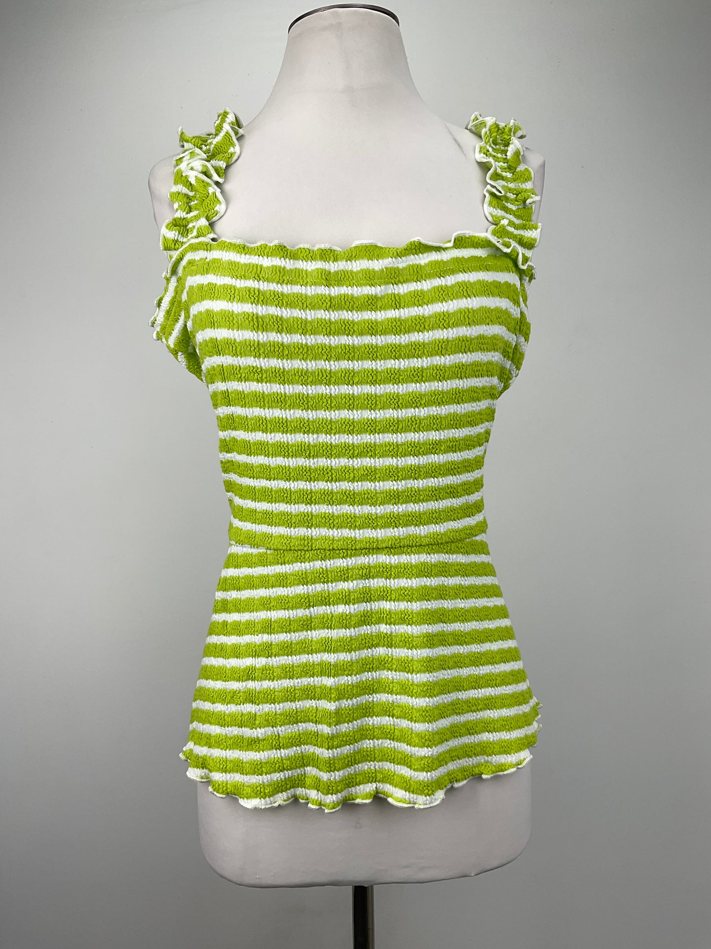 Blusa  Verde de Rayas Bunulu