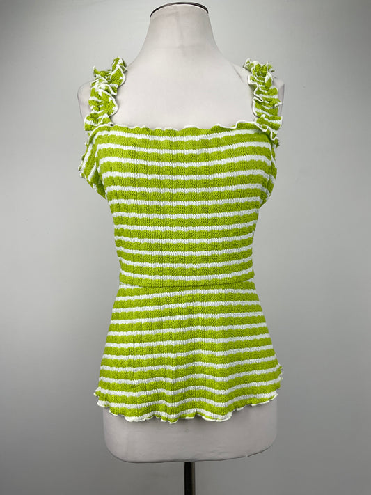 Blusa  Verde de Rayas Bunulu