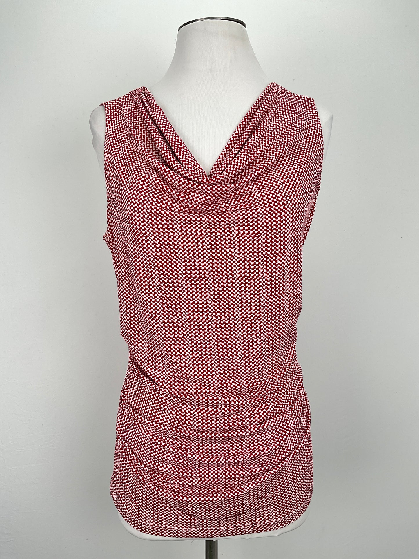 Blusa Rojo vino de Lunares Coldwater Creek