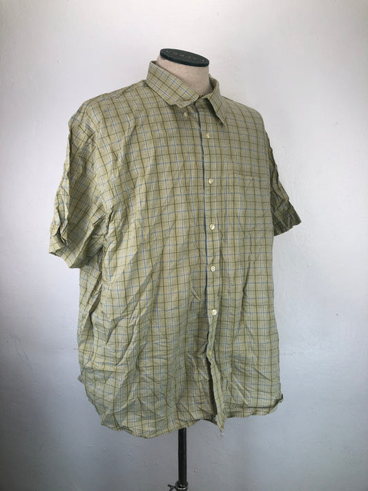 Camisa Crema De Cuadro  Van heusen