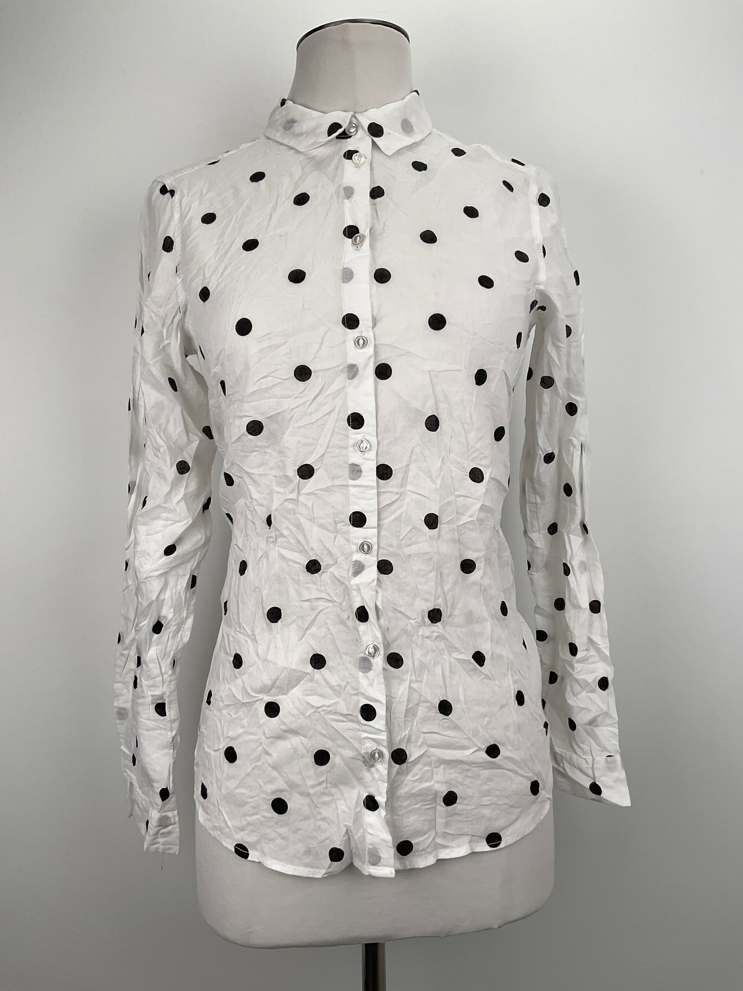 Camisa Blanco de Lunares Variangis