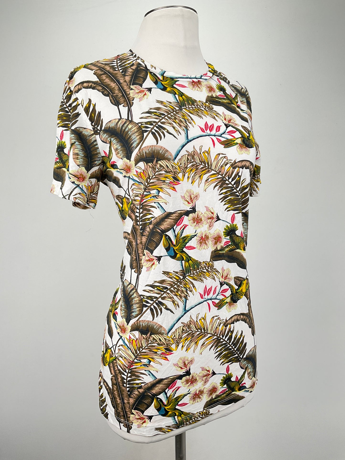 Camiseta Crema Floral Hm