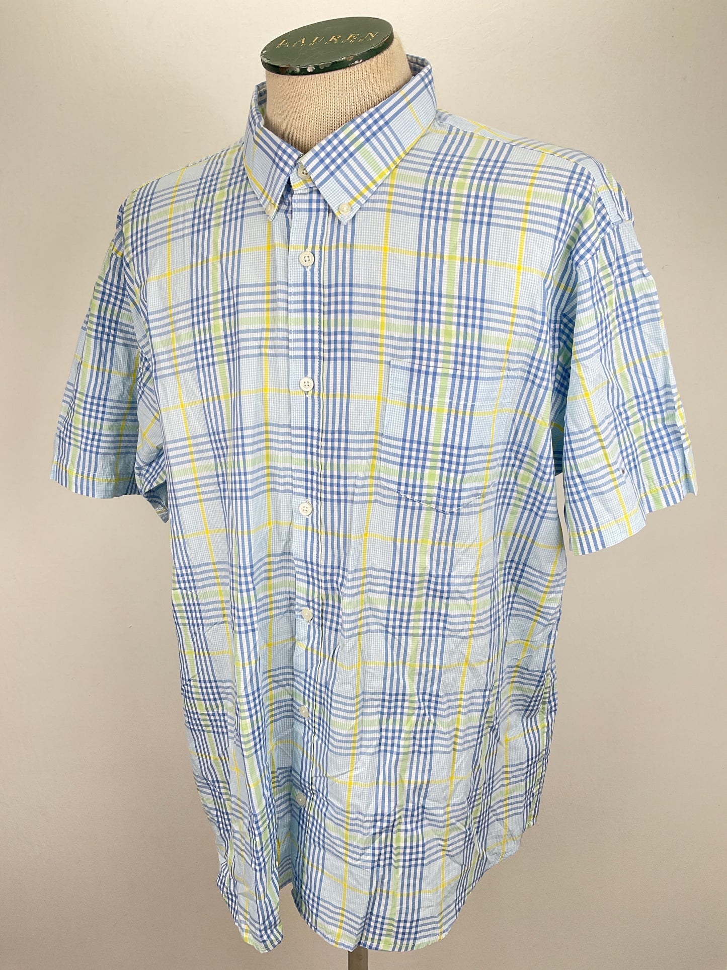 Camisa Azul claro de Cuadro Haggar