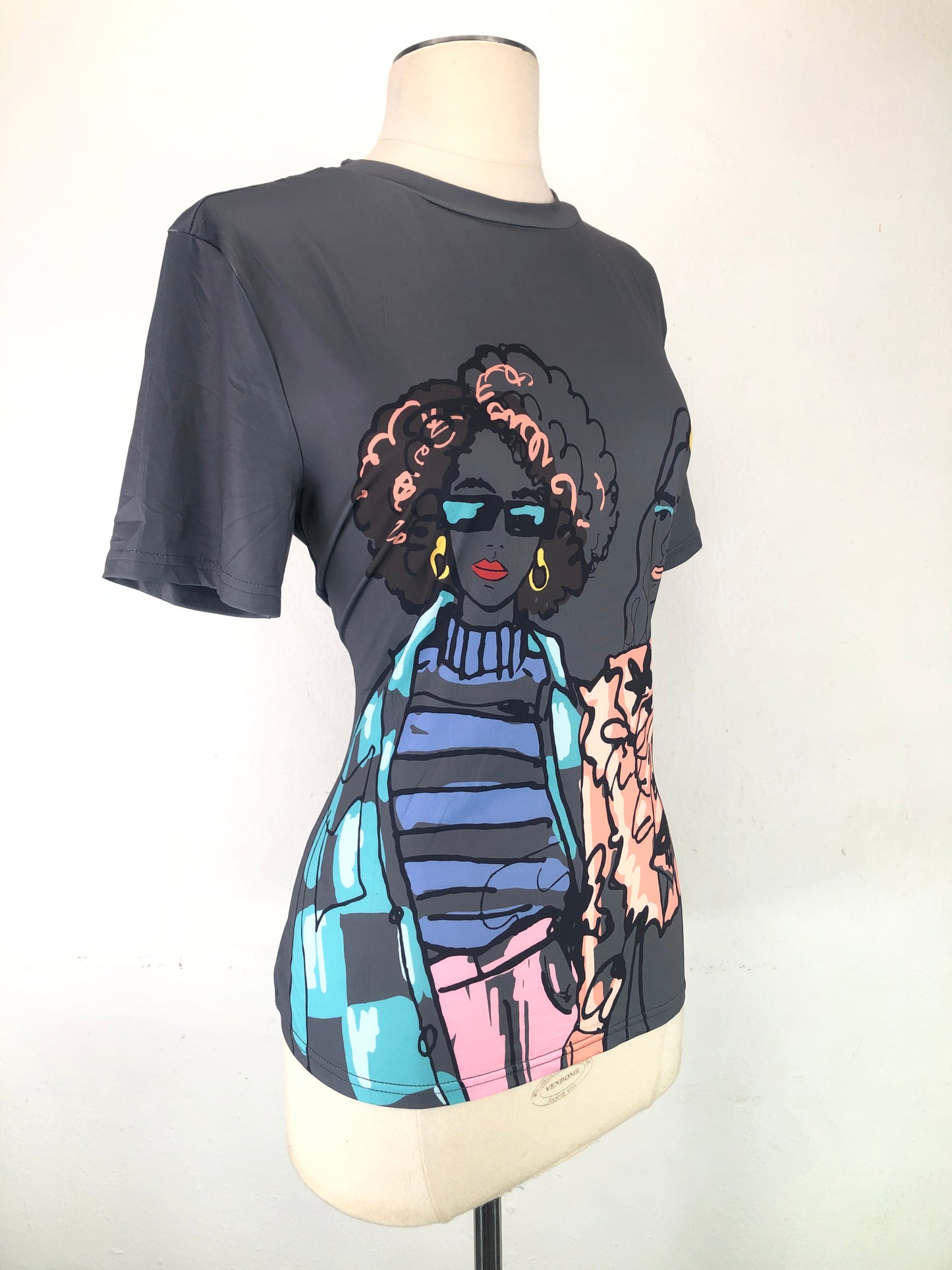 Camiseta gris de Mujer