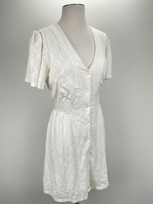 Vestido Blanco Floral Promesa