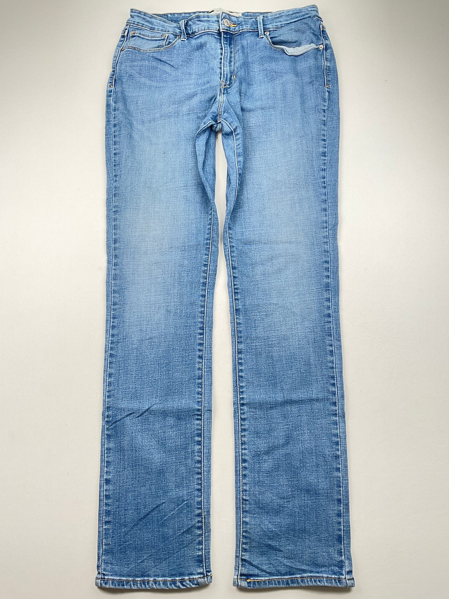 Pantalon Jeans Azul  claro Mid Rise Skinny