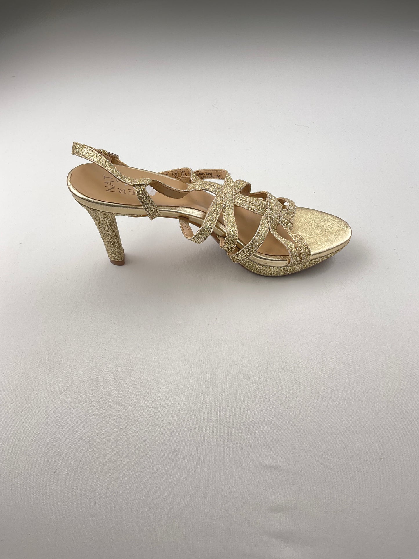 Zapatilla dorado brillos Aliz