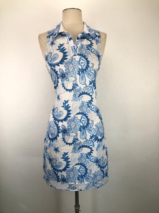 Vestido Blanco de Flores Gottex