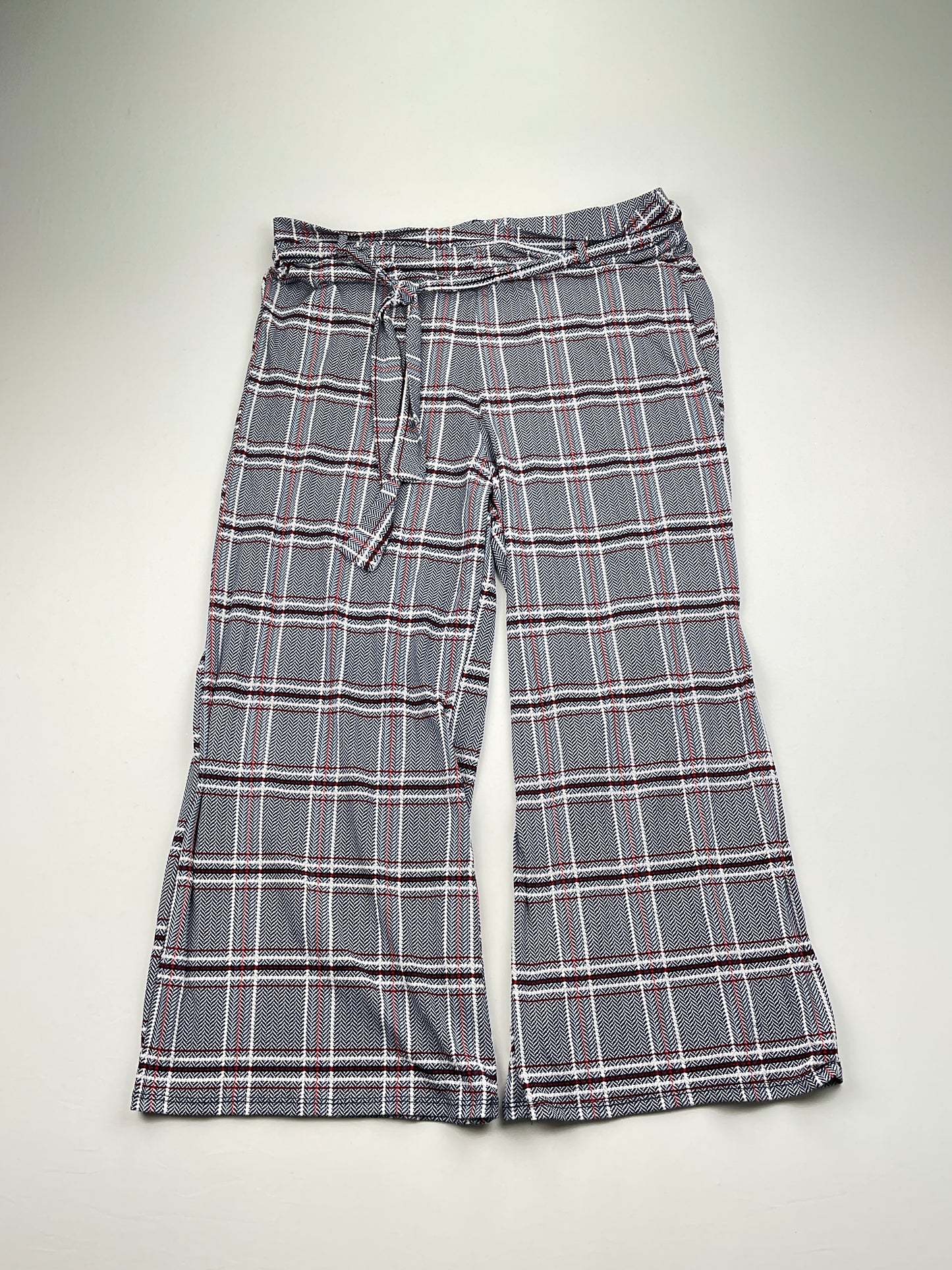 Pantalon Palazzo Gris de Cuadro Sjs