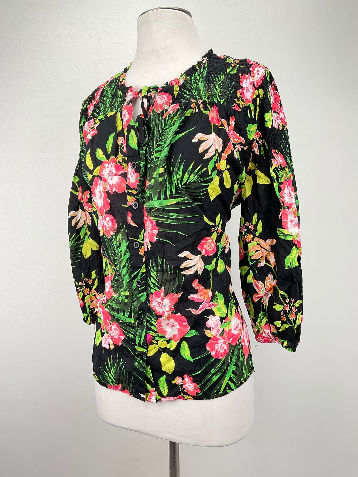 Blusa Negro Floral New York Company