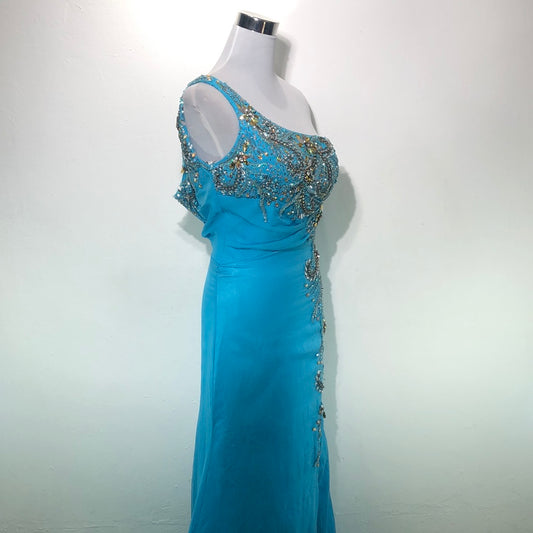 Vestido de Fiesta Azul Riva