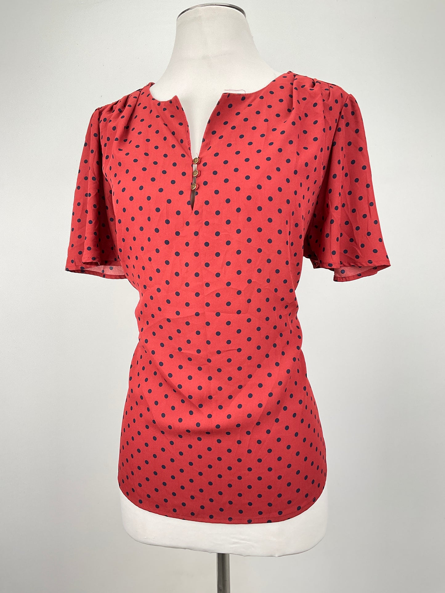 Blusa Rojo de Lunares Janetchurg