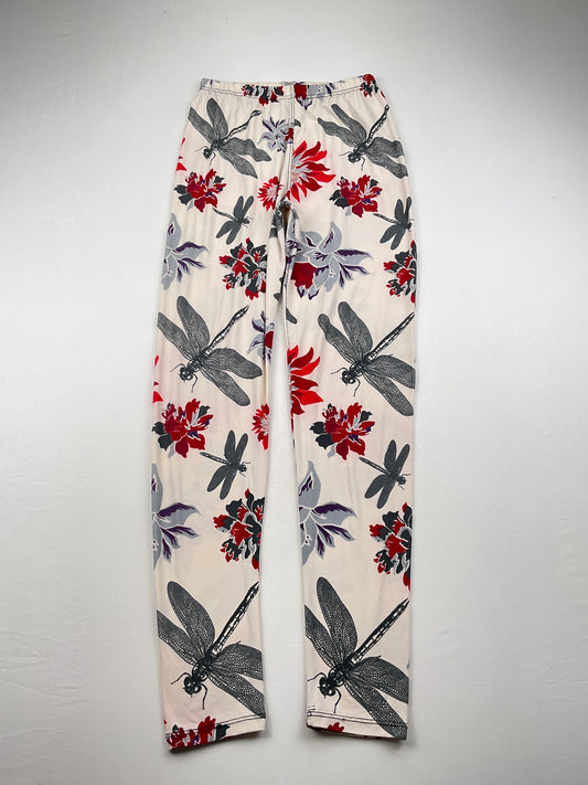 Licra Crema Floral Deportivo Variangis
