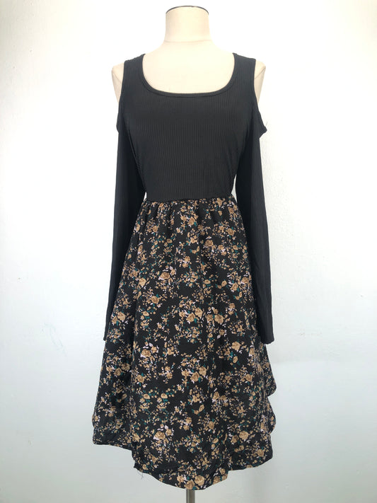 Vestido Negro De flores Shein