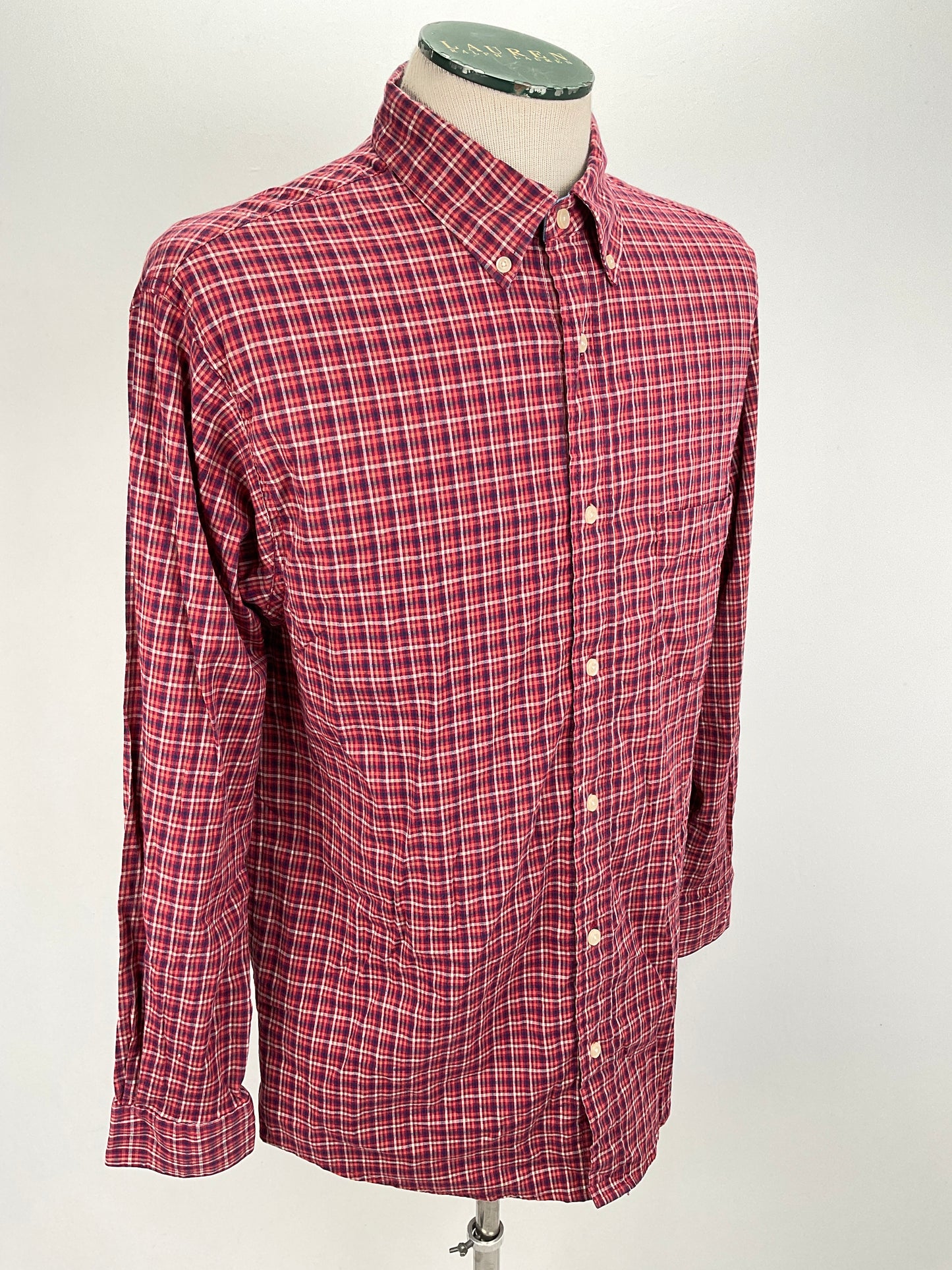 Camisa Rojo vino de Cuadro Saddlebred