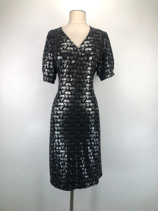 Vestido Negro de Flores Attention