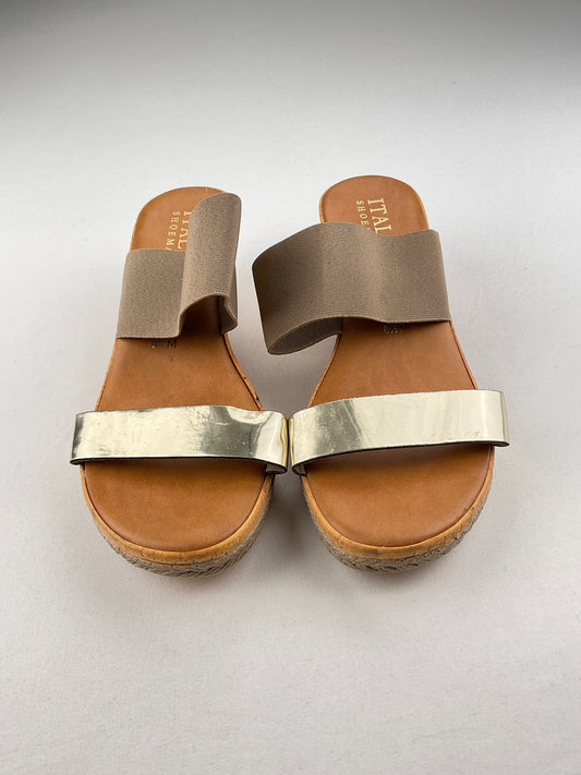 Zapatilla Crema Plataforma Italian