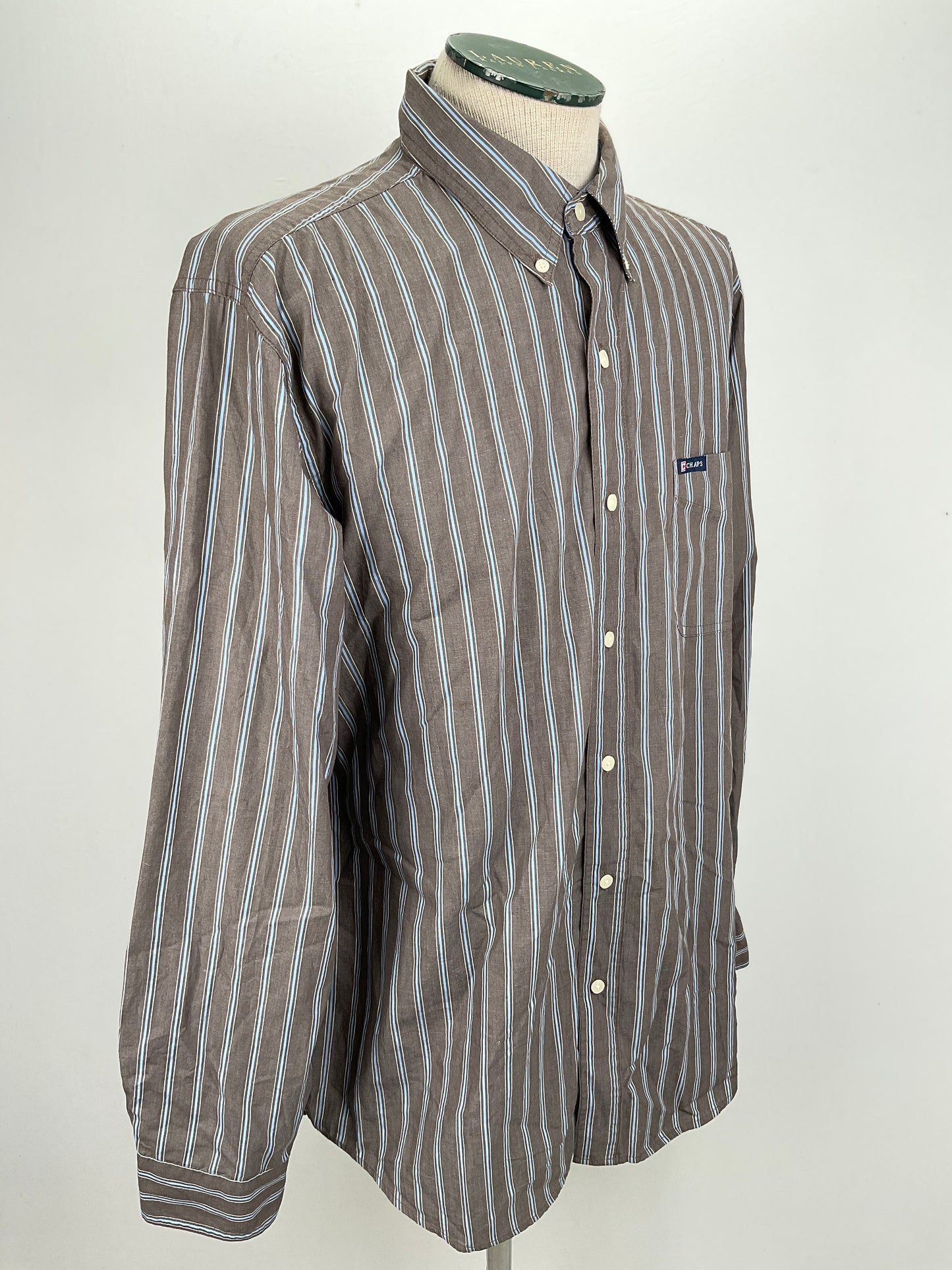 Camisa Marron de Rayas Chaps