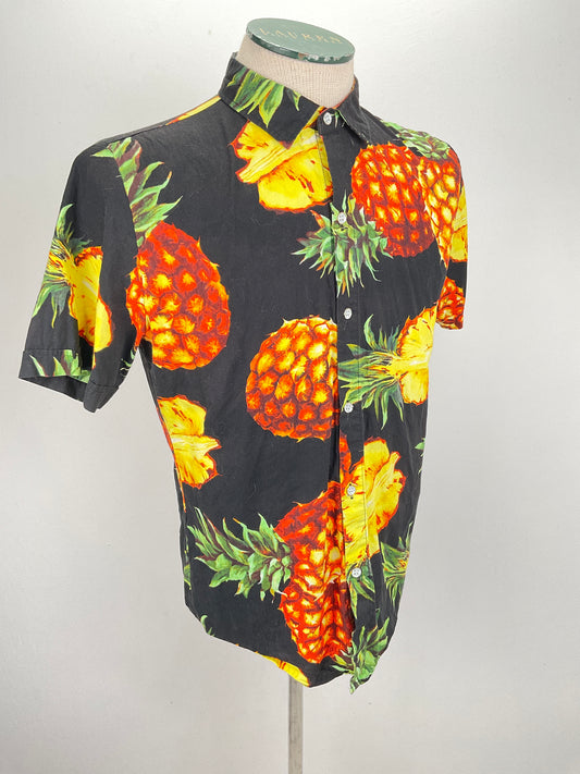 Camisa Negro Floral SSLR