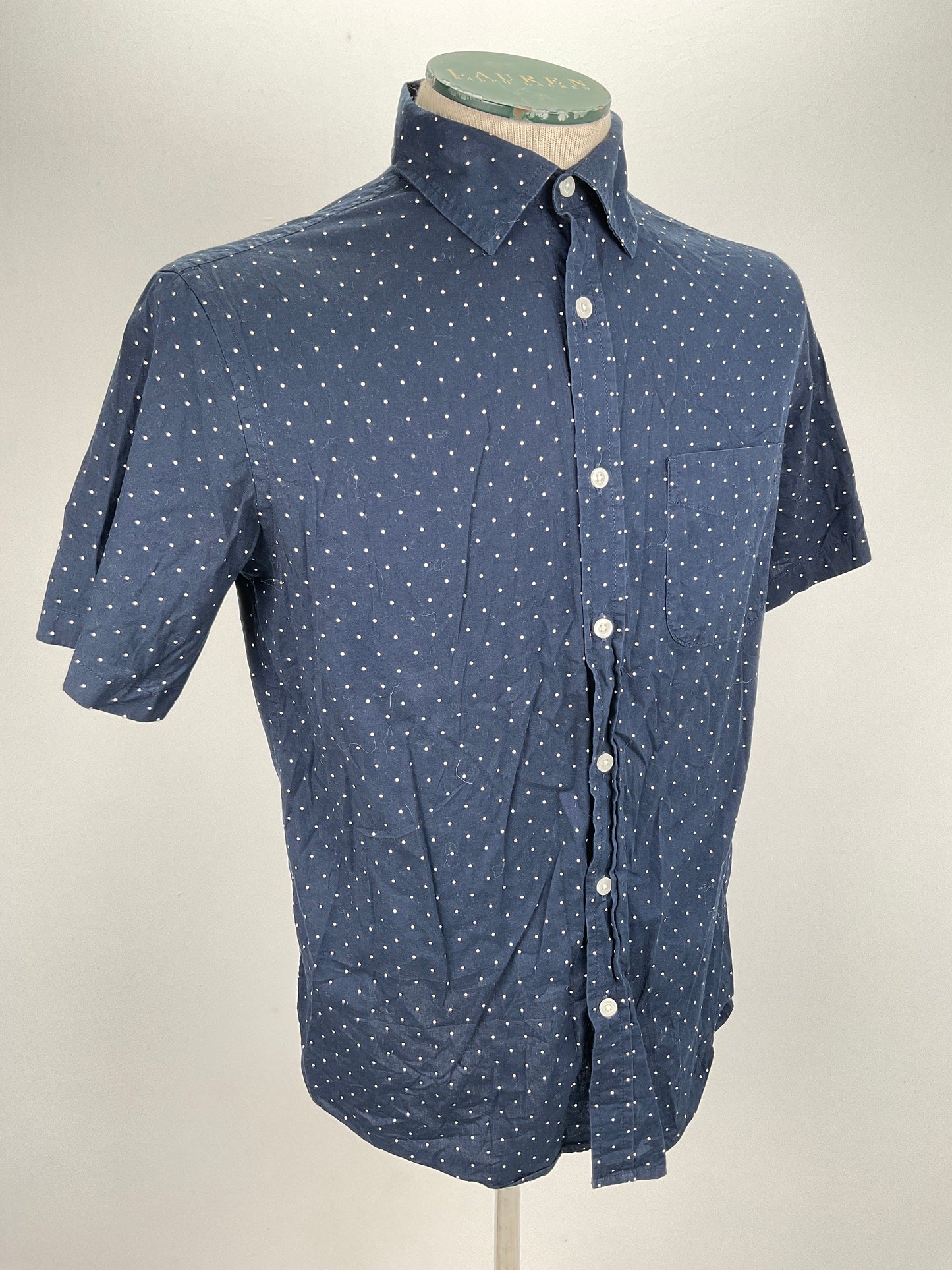 Camisa Azul marino de Lunares Old Navy