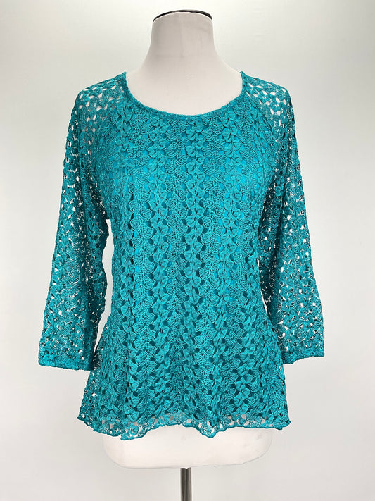 Blusa Azul Floral New Directions