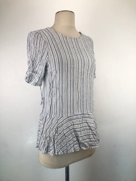 Blusa Azul Claro De Rayas Creek