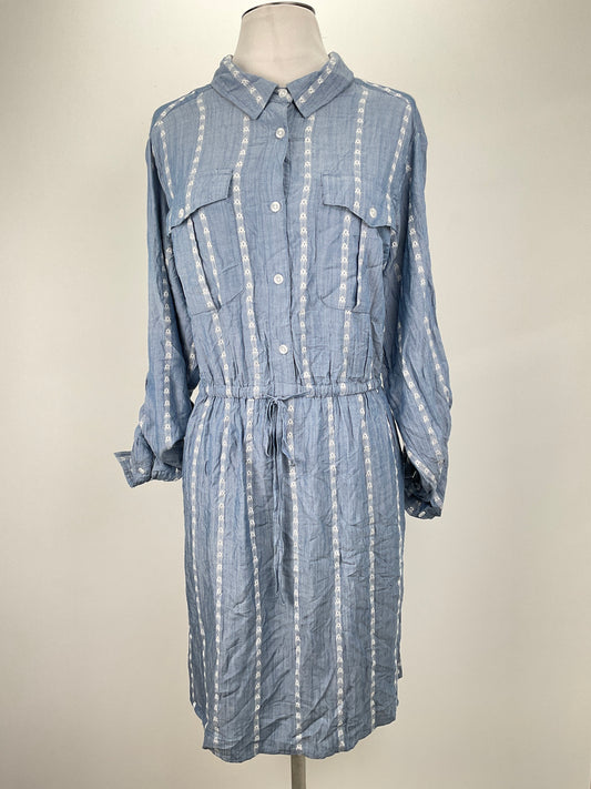 Vestido Gris de Rayas Time and Tru