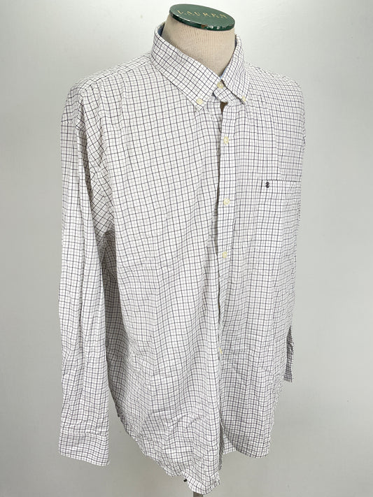Camisa Blanco de Cuadro Izod