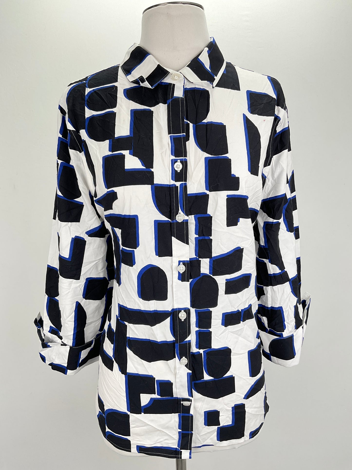 Camisa Blanco de Cuadro Chico’s