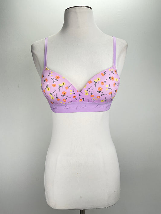 Brasier Morado Floral Pink